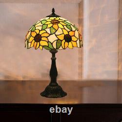 Victorian Stained Glass Shade Desk Light Handcrafted Table Lamp for Home Office