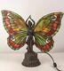 Victorian Trading Co Butterfly Stained Glass Table Lamp