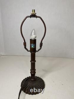 Vintage 13 Tiffany Style Wisteria Design Table Lamp Leaded Stained Glass