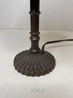 Vintage 13 Tiffany Style Wisteria Design Table Lamp Leaded Stained Glass