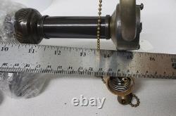 Vintage 21 Lily Pad Lamp Base NOS Double Light Stained Glass Bronze Finish