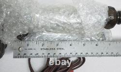 Vintage 21 Lily Pad Lamp Base NOS Double Light Stained Glass Bronze Finish