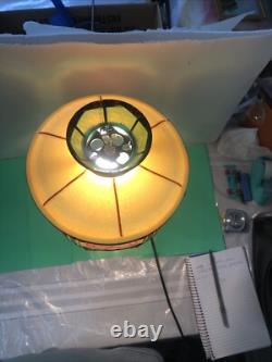Vintage 75th Anniversary Texaco Stained Glass Tiffany Style Lamp Read