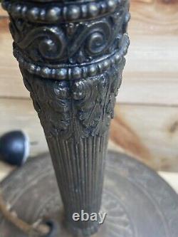 Vintage Antique Miller Brass lamp base 233 For Slag Or Stained Glass