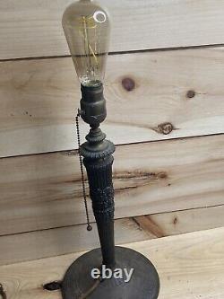 Vintage Antique Miller Brass lamp base 233 For Slag Or Stained Glass