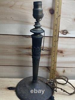 Vintage Antique Miller Brass lamp base 233 For Slag Or Stained Glass