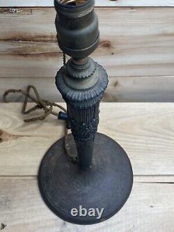 Vintage Antique Miller Brass lamp base 233 For Slag Or Stained Glass