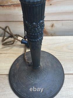 Vintage Antique Miller Brass lamp base 233 For Slag Or Stained Glass