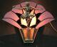 Vintage Art Deco Flapper Girl Lamp Light Withstained Glass Loevsky Wmc 9919 Works