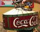 Vintage Coca Cola Stained Glass Lamp