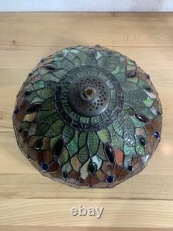 Vintage Dale Tiffany Dragonfly Shade Table Lamp Tested & Working 23Hx14W