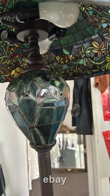 Vintage Exceptional Large Stained Glass Floor Lamp Excellent Pick Up