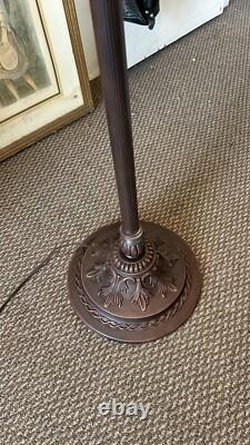 Vintage Exceptional Large Stained Glass Floor Lamp Excellent Pick Up