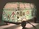 Vintage Grateful Dead Volkswagen Bus Stained Glass Lamp