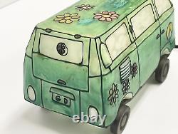 Vintage Grateful Dead Volkswagen Bus Stained Glass Lamp