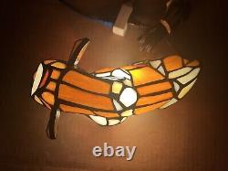 Vintage Home Decorative Tiffany Style Stained Glass Baby Cow Light Table Lamp