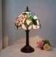 Vintage Hummingbird Stained Glass Table Lamp Tiffany Style Bedside Light Decor