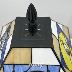 Vintage Looney Tunes Stained Glass Lamp Bugs, Taz, Tweety & Marvin Warner Bros