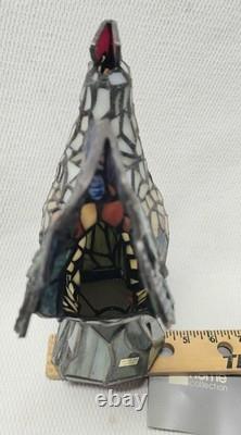 Vintage NOS Stained Glass Tiffany Style Rooster Table Lamp Night Light JC Penny