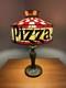Vintage Pizza Hut Table Lamp, Tiffany Style Light, Stained Glass - New