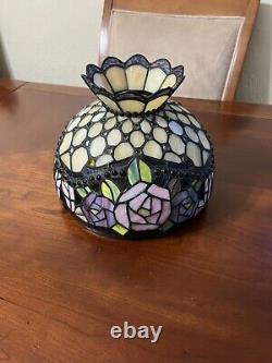 Vintage STAINED GLASS LAMP SHADE