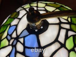 Vintage Stained Glass Globe Lamp, Planet Earth, World circa 1980s Excellent Cond