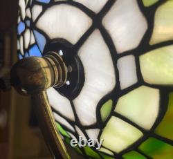 Vintage Stained Glass Globe Lamp, Planet Earth, World circa 1980s Excellent Cond
