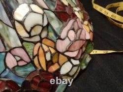 Vintage Stained Glass Lamp Shade 16 Tiffany Style Nice