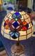 Vintage Tiffany Style 15 Tall Table Desk Stained Floral Glass Table Lamp
