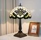Vintage Tiffany Style Bee Stained Glass Table Lamp Bedside Light Home Decor Lamp