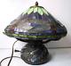 Vintage Tiffany Style Dragonfly Table Lamp Stained Glass Mediterranean Lights