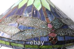 Vintage Tiffany Style Dragonfly Table Lamp Stained Glass Mediterranean Lights