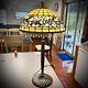 Vintage Tiffany Style Stained Glass 27.5 Table Desk Lamp