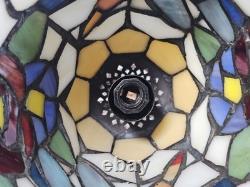 Vintage Tiffany Style Stained Glass Dragonfly Cat Butterfly Table Lamp 15