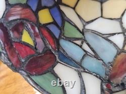 Vintage Tiffany Style Stained Glass Dragonfly Cat Butterfly Table Lamp 15