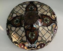 Vintage Tiffany Style Stained Glass Hanging Lamp Ceiling Chandelier