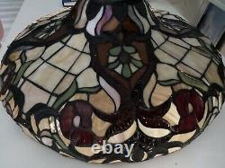 Vintage Tiffany Style Stained Glass Hanging Lamp Ceiling Chandelier