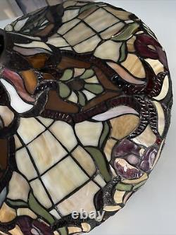 Vintage Tiffany Style Stained Glass Hanging Lamp Ceiling Chandelier