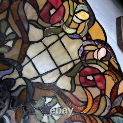 Vintage Tiffany Style Stained Glass Hanging Lamp Ceiling Chandelier