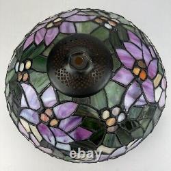 Vintage Tiffany Style Stained Glass Multicolored Stained Glass Lamp Shade 12