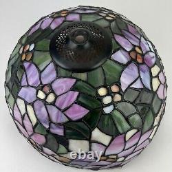 Vintage Tiffany Style Stained Glass Multicolored Stained Glass Lamp Shade 12