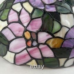 Vintage Tiffany Style Stained Glass Multicolored Stained Glass Lamp Shade 12