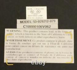 Vintage Tiffany Style Stained Glass Table Lamp Floral Pink Purple Green 18 Tall