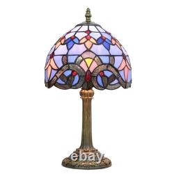 Vintage Tiffany Style Stained Glass Table Lamp Handmade Desk Light Decor