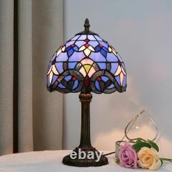 Vintage Tiffany Style Stained Glass Table Lamp Handmade Desk Light Decor