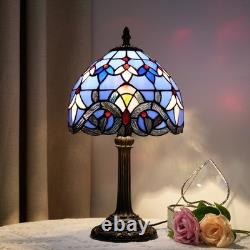 Vintage Tiffany Style Stained Glass Table Lamp Handmade Desk Light Decor