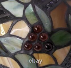 Vintage Tiffany Style Stained Round Glass Flush Mount Ceiling Light Lamp Fixture