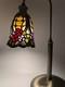 Vintage Tiffany Style Table Desk Bedside Lamp Hand Crafted Stained Glass Shade