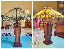 Vintage Tiffany Style Table Lamp 29 Stained Glass Tania Bricel Color Creations