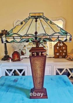 Vintage Tiffany Style Table Lamp 29 Stained Glass Tania Bricel Color Creations